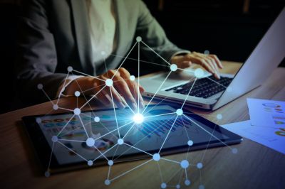 Laptop Setup in Office